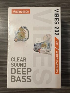 Vibes 202 Clear Wired Earbuds - Transparent